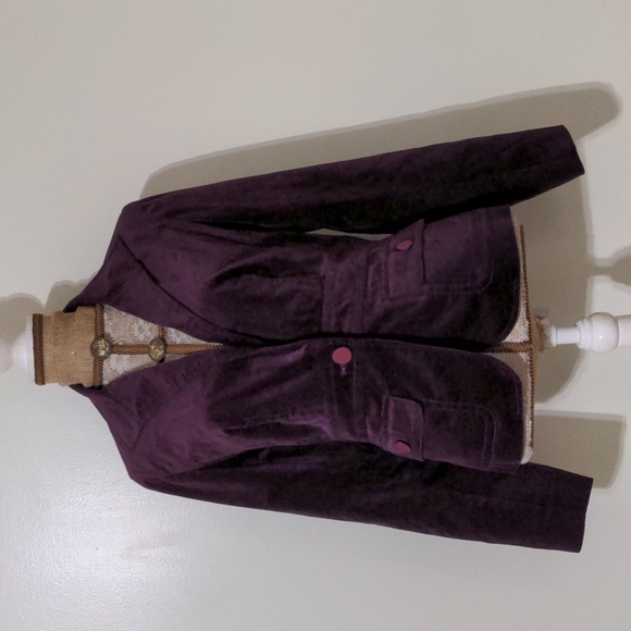 Talbots Jackets & Blazers - Talbots crushed royal purple velvet blazer
